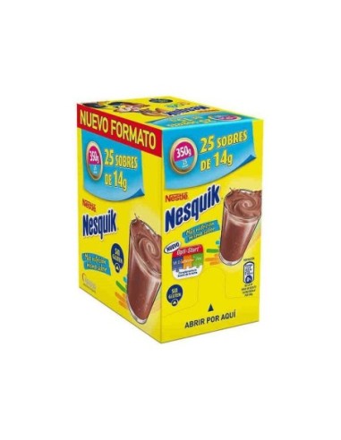 Soluble cocoa Nesquik 25 sobres 400 gr.