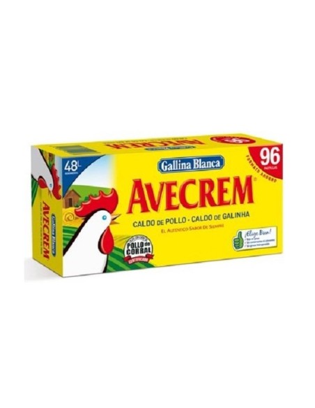 Caldo de pollo en pastillas Avecrem Gallina Blanca 96 ud. 500 gr.