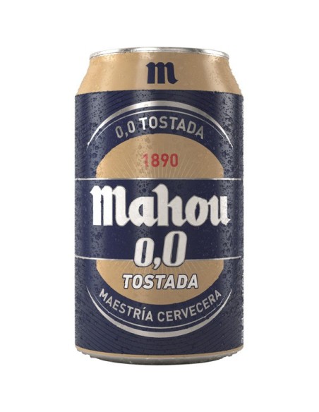 Geröstetes Bier ohne Alkohol Mahou 8 ud. x 33 cl.
