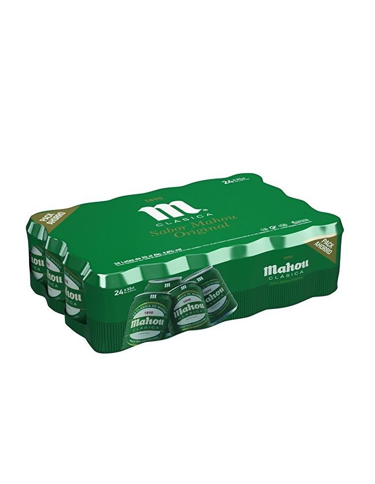 Cerveza Mahou Clásica 33 cl. pack 24 ud.