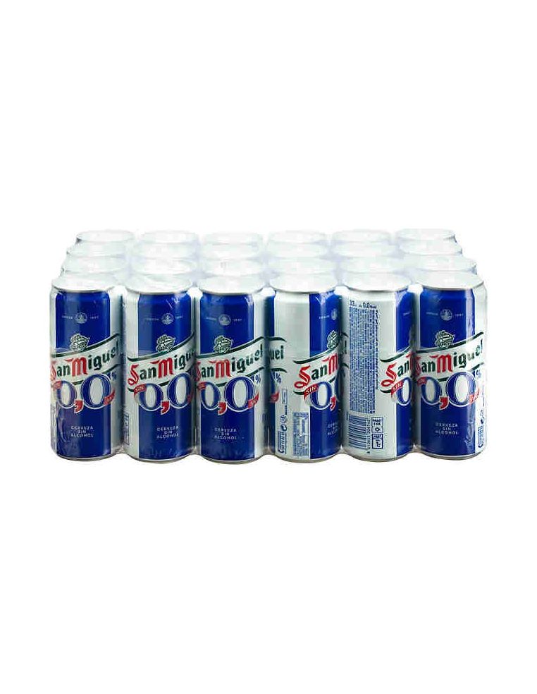 Cerveza sin alcohol San Miguel 33 cl. pack 24 ud.