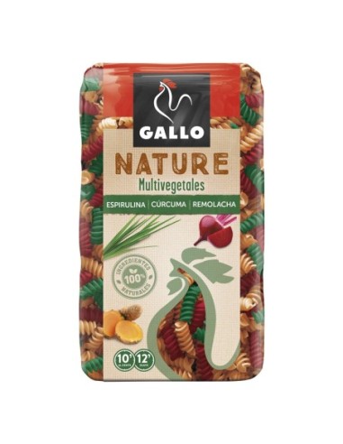 Multigrain Macaroni Gallo Nature 400 gr.Hélices Multivegetales Gallo Nature 400 gr.