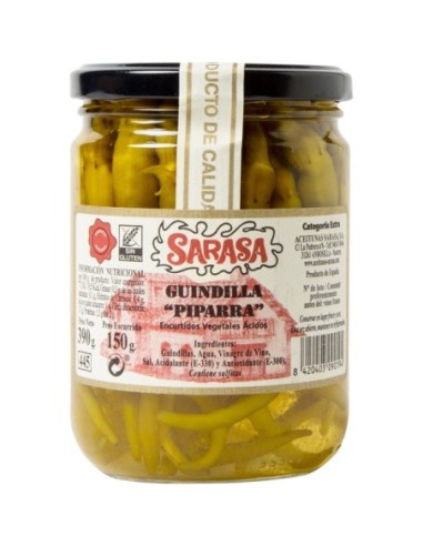 Chilli Peppers Piparras Sarasa 150 Gr.
