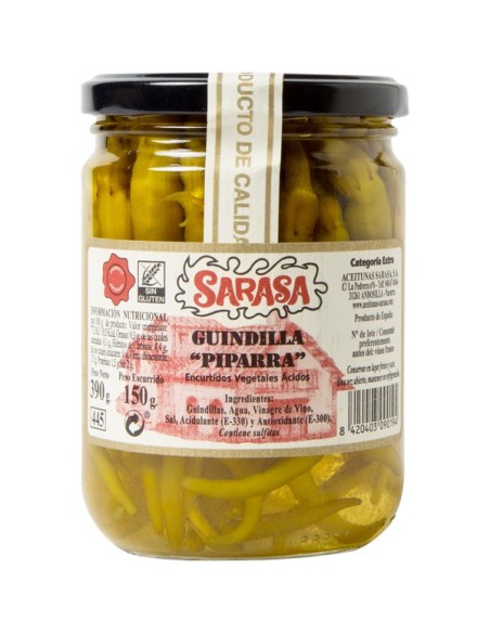 Chilischoten Piparras Sarasa 150 Gr.