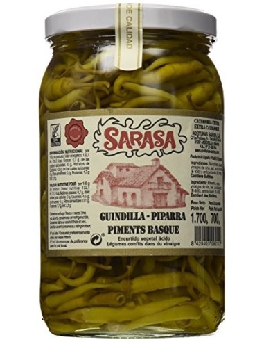 Guindillas Piparras Sarasa 700 gr.