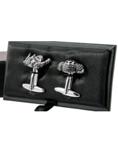 Metal cufflinks Flamenco and Bull 2