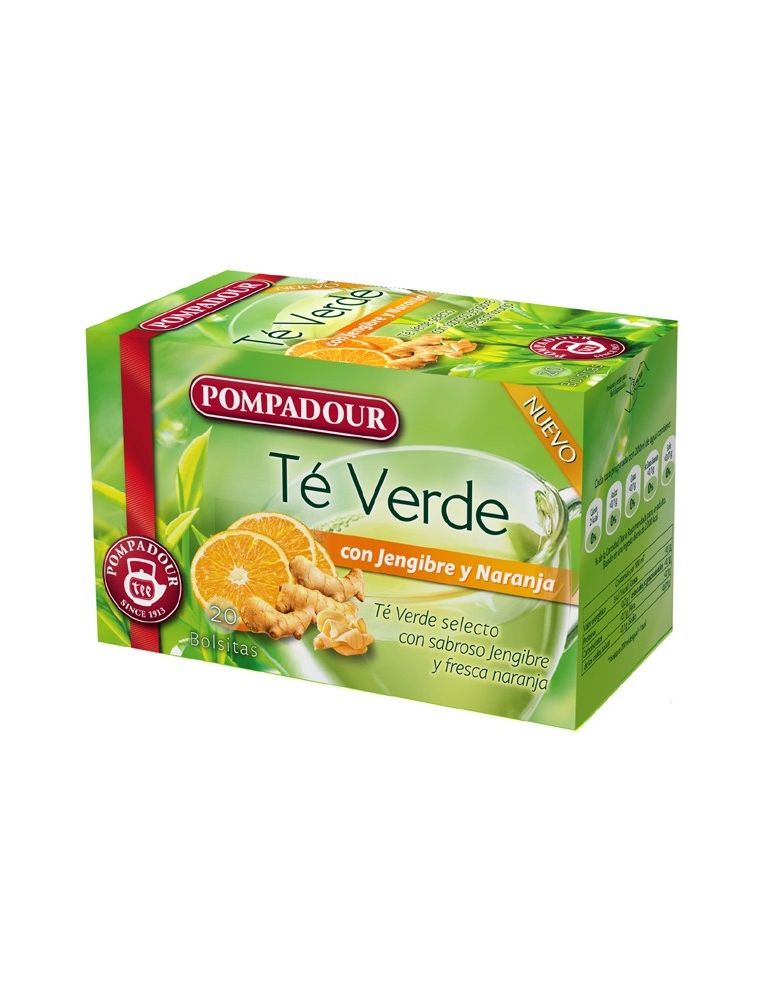 Thé vert au gingembre et à l´orange Pompadour 40 gr.