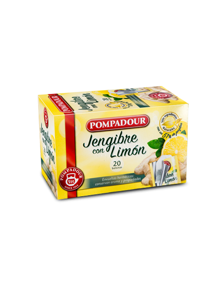 Ginger with lemon Pompadour 40 gr.