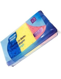 Bath sponge Mundo Floral 3 ud.