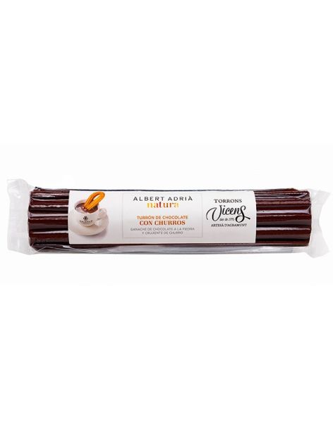 Turrón de chocolate con churros Vicens Albert Adriá 250 gr.