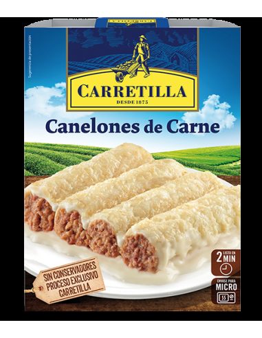 Canelones de carne Carretilla 375 gr.