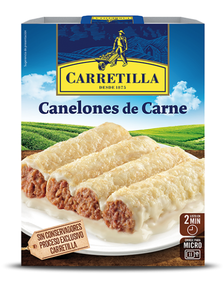 Canelones de carne Carretilla 375 gr.