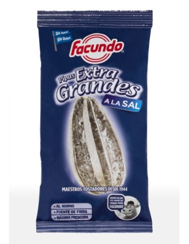 Pipas extra grandes a la sal Facundo 90 gr.