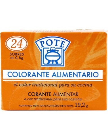 Colorante alimentario Pote 24 sobres 20 gr.