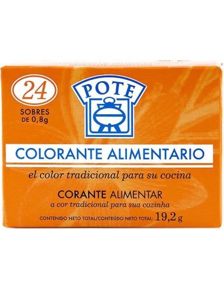 Colorante alimentario Pote 24 sobres 20 gr.