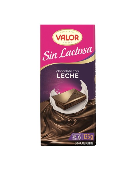 Milk chocolate without lactose Valor 125 gr.