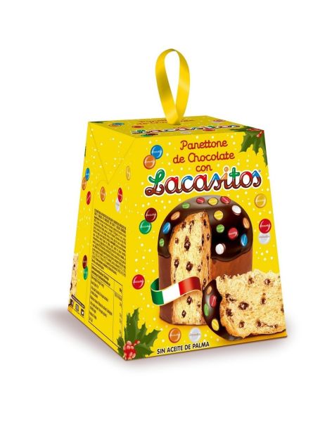 Chocolate Panettone with Lacasitos 100 gr.