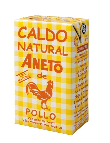 Caldo natural de pollo Aneto 1l.