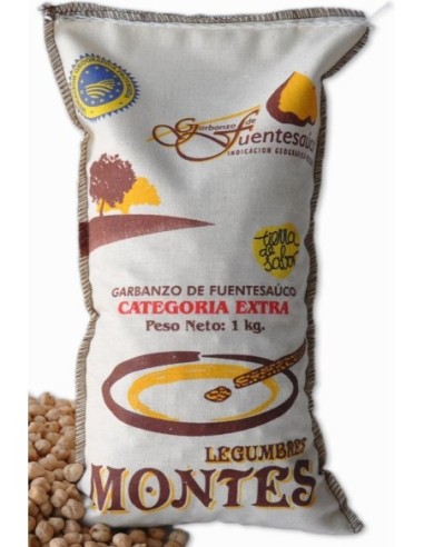Garbanzos IGP de Fuentesaúco Legumbres Montes saco 1 kg.
