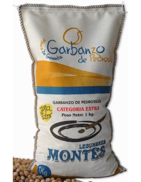 Kichererbsen MG von Pedrosillo Legumbres Montes Beutel 1 kg.