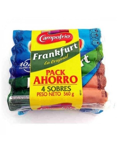 Frankfurt Campofrío Würstchen 4er Pack Beutel à 6 Stück 560 gr.