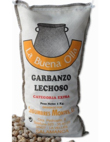 Milchige Kichererbse Legumbres Montes 1 kg.