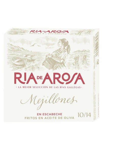 Mejillones en escabeche Ría de Arosa Ortiz 120 Gr.