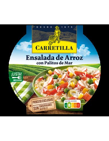Ensalada de arroz con palitos de mar Carretilla 240 gr.