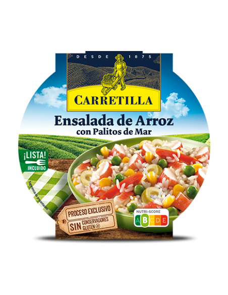 Salade de riz aux bâtonnets de mer Carretilla 240 gr.