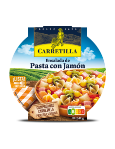 Ensalada de pasta con jamón Carretilla 240 gr.
