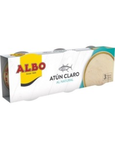 Albo natürliches Licht Thunfisch Pack 3 Einheiten. 276 gr.