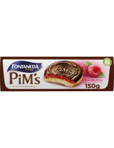 Biscuits fourrés aux framboises Fontaneda Pims 150 gr.