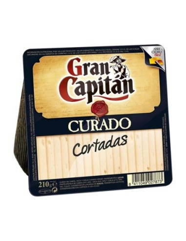 Queso curado cortadas Gran Capitán 210 gr.