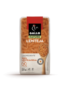 Hélices 100% lentilles rouges Gallo Nature 250 gr.