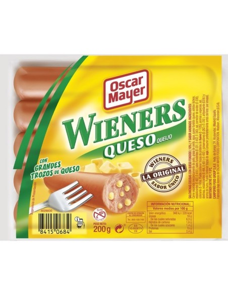 Salchichas Wieners queso Oscar Mayer 5 ud.