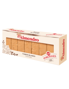 Nougat tendre en portions qualité suprême El Almendro 16 unités. 420 gr.