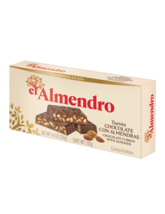 Turrón de chocolate con almendras El Almendro 250 gr.