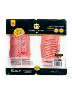 Geschnittene Duroc-geräucherte Lende Torre De Nuñez 2 Ud X 55 Gr.