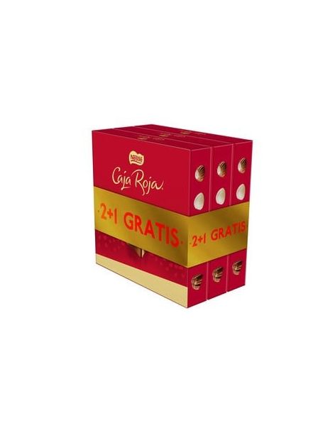 Lote bombones de chocolate 2 + 1 gratis Nestlé Caja Roja
