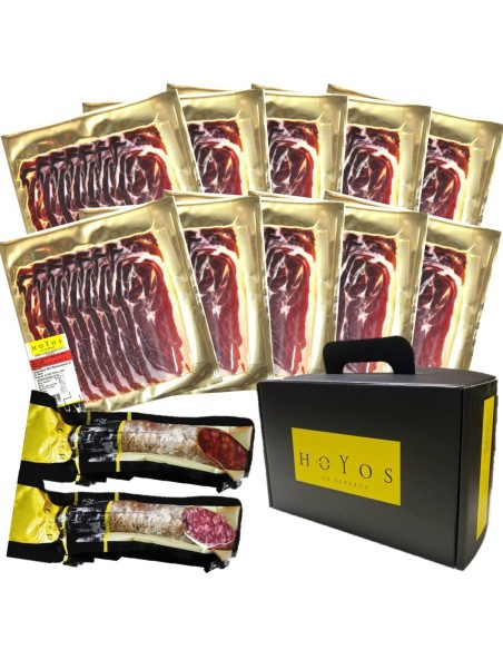 Lote loncheado paleta ibérica bellota Hnos. Hoyos 1,6 kg.
