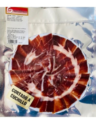 Jambon ibérique d´appât coupé au couteau Gregorio Rdguez.100 gr.