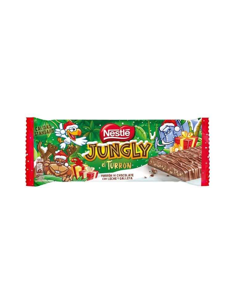 Turrón de chocolate y galleta Jungly 232 gr.