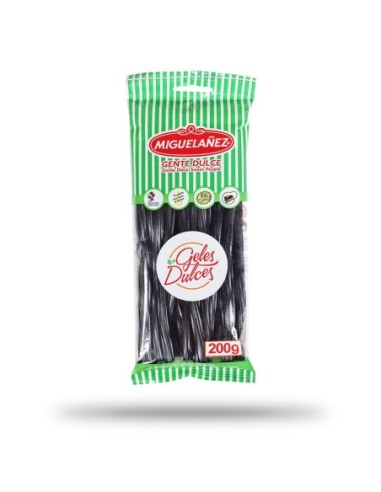 Black licorice chopped Miguelañez 200 gr