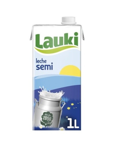 Leche semidesnatada Lauki 1 l.