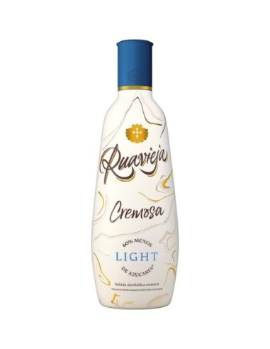Light creamy pomace cream liqueur Ruavieja 70 cl.