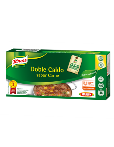 Doble caldo de carne Knorr Starlux 96 pastillas 960 gr.