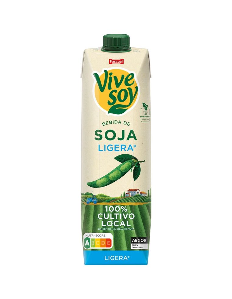 Vivesoy Pascual light soy drink 1L