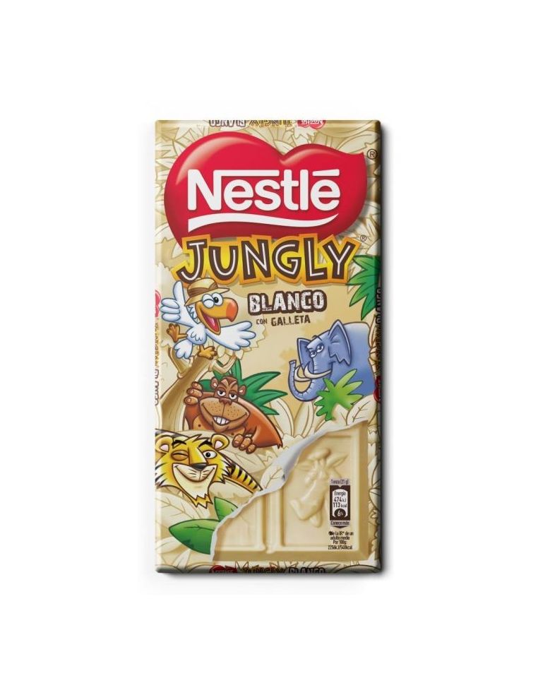 White chocolate bar Nestlé Jungly 125 gr.