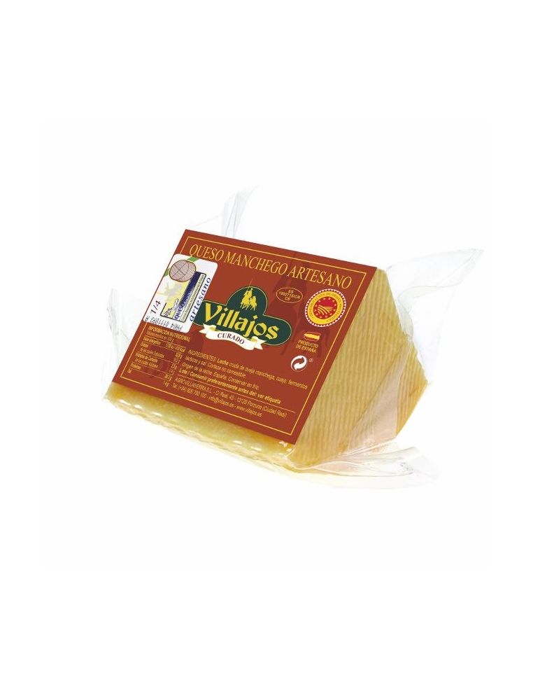 Manchego cheese artisan cured Villajos 250 gr.