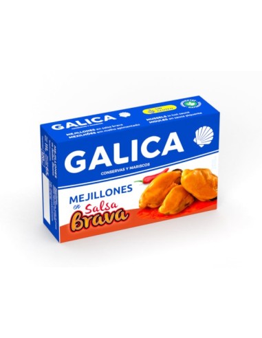 Mejillones en salsa brava Galica 111 Gr.